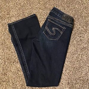 Women’s silver jeans 26